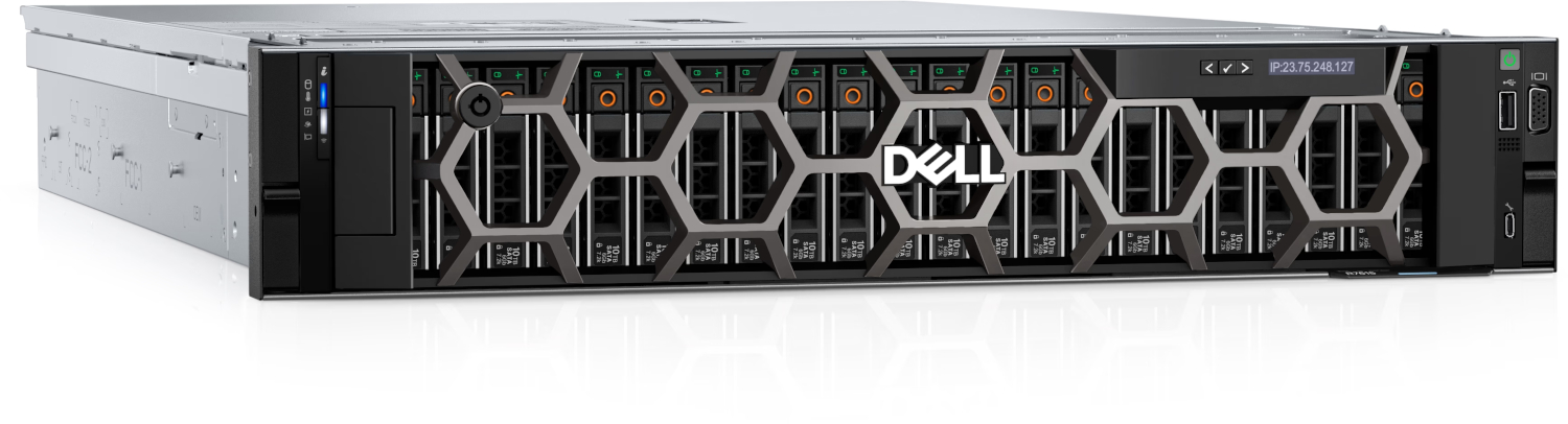 serwer dell poweredge r7615 widok z przodu