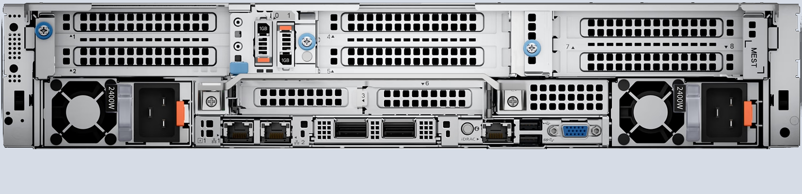 serwer dell poweredge r7615 tył